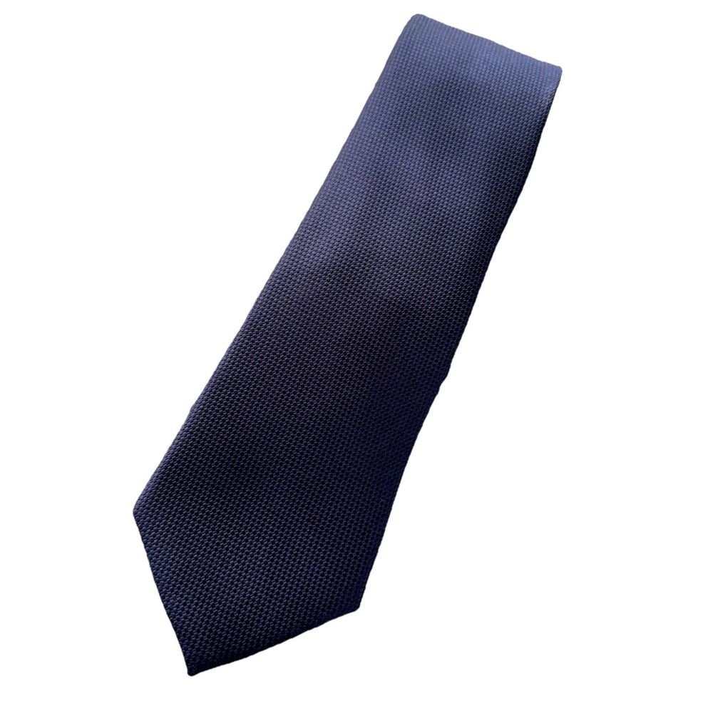 JOS. A. BANK Traveler‎ Collection Tie Micro Basket Weave Blue 100% Silk NWT